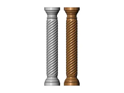 Spiral classical column  3D print model