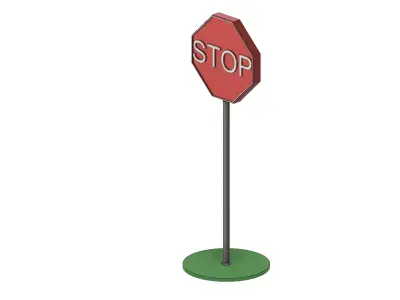 STOP Sign  Free 3D print model