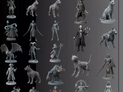 3D Printable Horror Figure Collection 