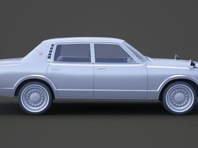Toyota Crown sedan 1971 3D model