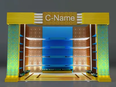 Booth Exhibition Stand a288 3D model