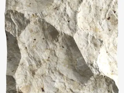 322-RockPanel piece of rock on wall 3D model