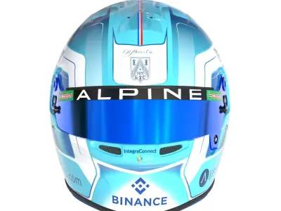 F1 Gasly Helmet 2024 3D model