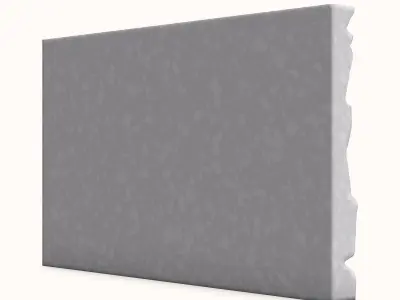 Rubble Stone Wall Low Poly Asset 3D model