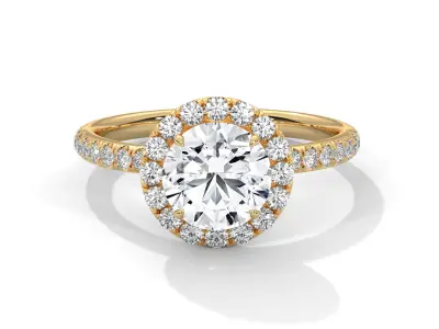 solitaire ring with detail images and 360 render videos 70 3D print model