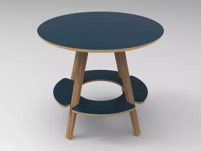 Zen Table Low-poly 3D model