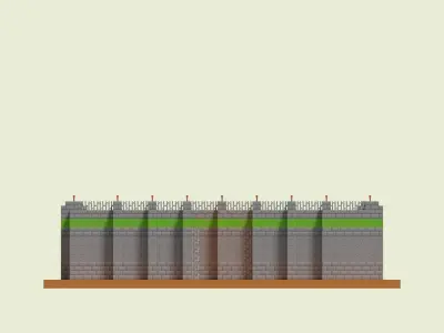 Facility Walls 3D model