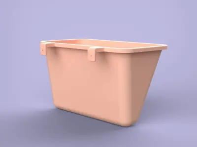 Wall Mounted Container 3D print model