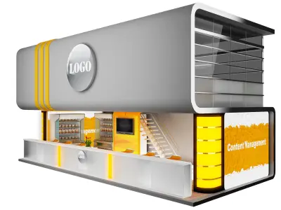 Booth Exhibition Stand a440a 3D model