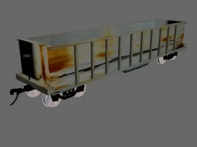 Union Pacific Desil Train Set Low-poly 3D model