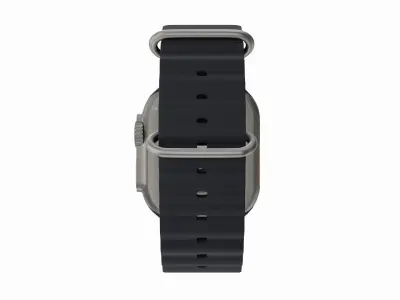 Apple Watch Ultra Ocean Band Midnight Color 3D Model Low-poly 3D model