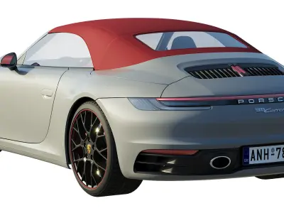 Porsche 911 carrera Cabriolet 2019 3D model