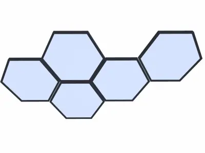 Wall Frame Low-poly 3D model order