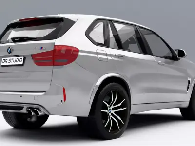 BMW X5 M 2016 Low-poly 3D model