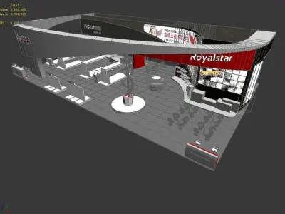 Exhibition - Area -27X15-3DMAX2009-025 3D model