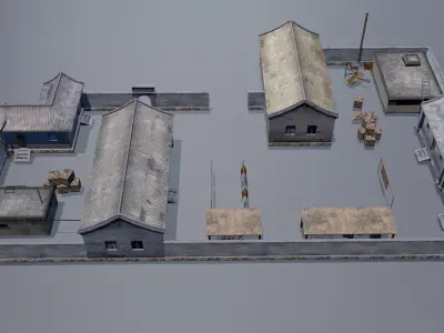 Ancient house architecture 3D model