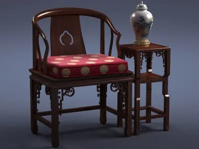 cabinet cabinet wardrobe sofa bed table bookshelve 3D model