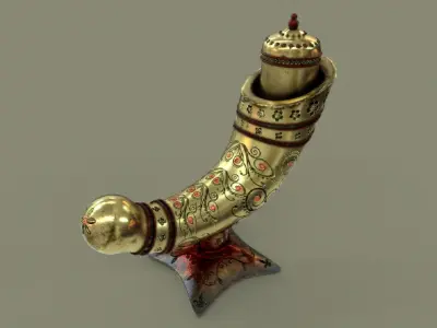 Antique Perfume Attar Bottle 3D model