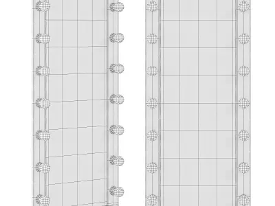 Dressing room Mirror by Jendi Mirror 3D model