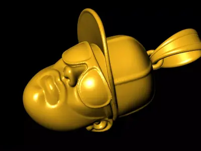 Yoo Guy pendant charms - one inch pendant 3D print model