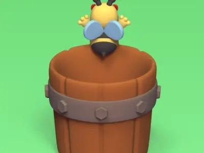 Bee Pot 3D print model