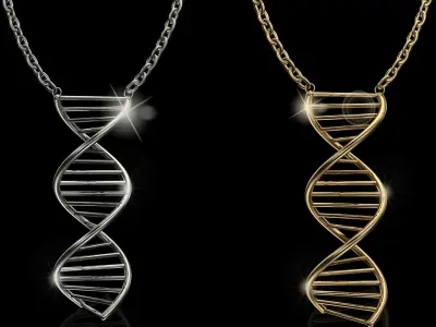 3D Necklace  Pendant DNA  Model Ready to 3DPrint 3D print model