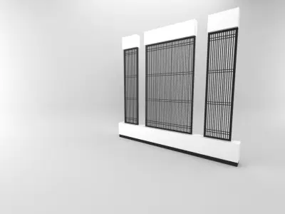 3D Decoration wall panels Room Divider Free Free low-poly 3D model