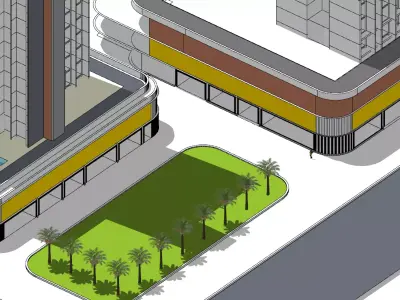 Mass Housing Gorai 3D model