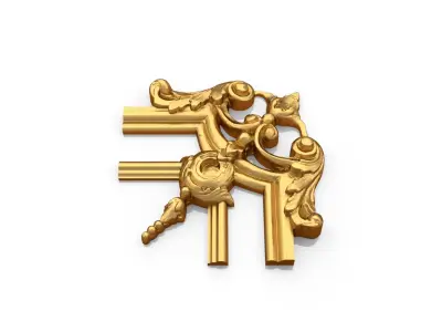 Classic decor ornament 140 3D model