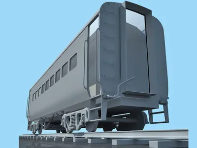 Model of Train Wagon 3D model