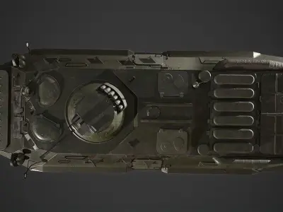 btr-80 russian armoured vehicle Low-poly 3D model