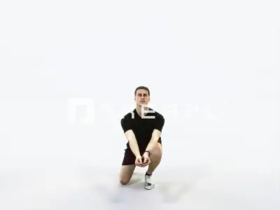 Romance 03H Volleyball Digging Sports Man Low-poly 3D model