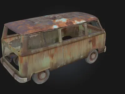 Rusty Relic  Timeworn Echo from the Past 3D model by 3dart3d