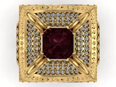 classical ring for women  3D print model