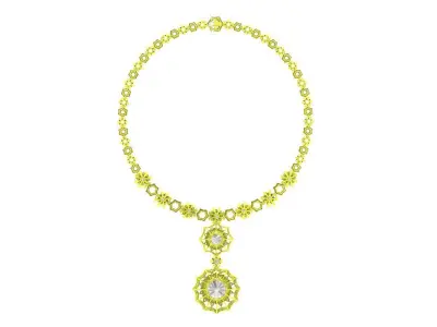 A6584 Italy Luxury Diamond Women Necklace Pendant 3D print model