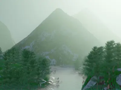 Mountain landscape Free 3D model