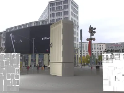 Electrical Distribution Cabinet 134 Low-poly 3D model