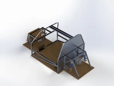 Shell Eco-Marathon Chassis 3D model