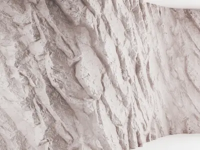 Rock  White Wall Texture 3D model