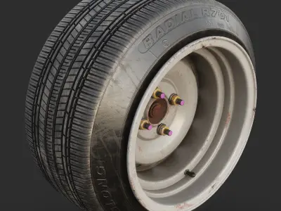 Stance Wheel R13x10 Free low-poly 3D model