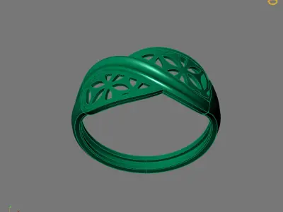 Women Plain Ring Ready STL 3DM Models Womens Rings 3D models 3D print model