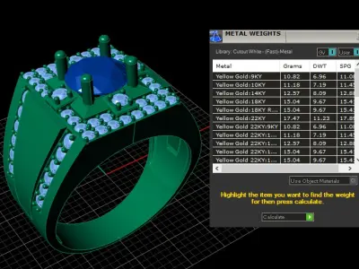 LUXURY ZARCON RING 3D PRINTABLE MODEL 3D print model