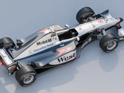 Mclaren 1998 - MP4-13 Low-poly 3D model