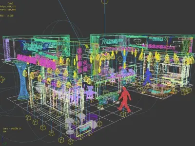 Booth - Area - 15X9-3DMAX2009-03 3D model