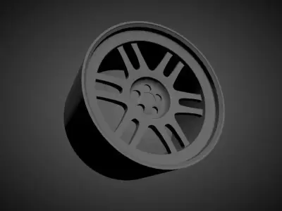 Enkei RPF1 scalable and Printable rim  3D print model