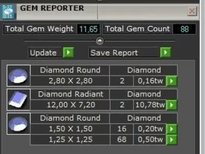 luxury engagement  earrings with a large  radiant stone  3D print model