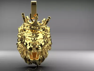 lion pendant 3D print model