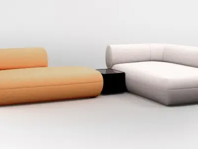 Linteloo Arp sofa and armchair collection 3D model