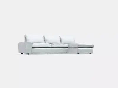 KIVIK 4-seat sofa with chaise longue 1 Low-poly 3D model