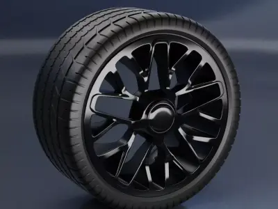 Rim with Tyre  3D model